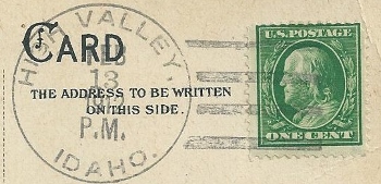 High Valley postmark